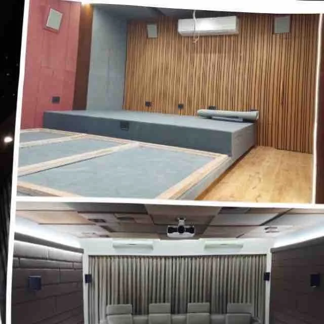Wood Slat Acoustic Stage